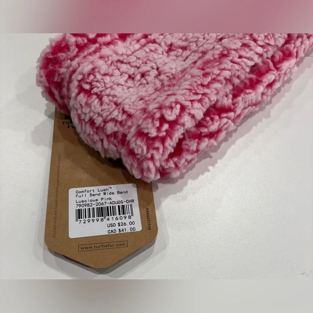 Turtle Fur Comfort Lush Headband Pink Women's Ski Snowboard Snow NWT UPF 50+